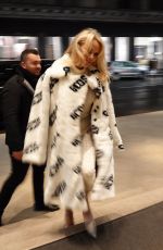 PAMELA ANDERSON Out and About in Milan 02/22/2018