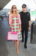 PARIS HILTON and Chris Zylka at LAX Airport in Los Angeles 02/08/2018