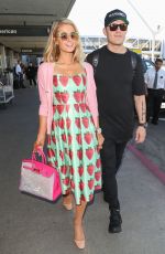 PARIS HILTON and Chris Zylka at LAX Airport in Los Angeles 02/08/2018