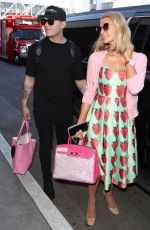 PARIS HILTON and Chris Zylka at LAX Airport in Los Angeles 02/08/2018