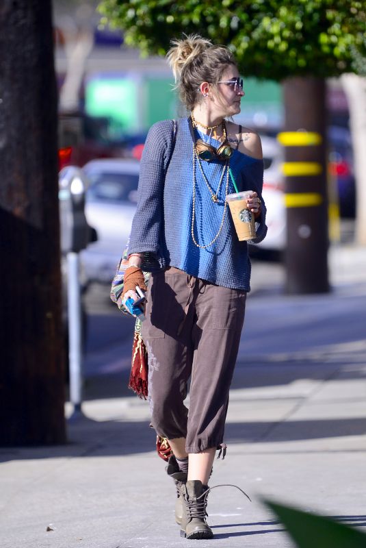 PARIS JACKSON Out for Coffee in Los Angeles 02/04/2018