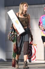 PARIS JACKSON Shows New Blonde Hair Out in Los Angeles 02/03/2018