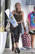 PARIS JACKSON Shows New Blonde Hair Out in Los Angeles 02/03/2018