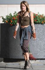 PARIS JACKSON Shows New Blonde Hair Out in Los Angeles 02/03/2018