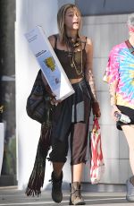 PARIS JACKSON Shows New Blonde Hair Out in Los Angeles 02/03/2018