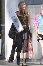 PARIS JACKSON Shows New Blonde Hair Out in Los Angeles 02/03/2018