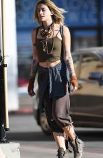 PARIS JACKSON Shows New Blonde Hair Out in Los Angeles 02/03/2018
