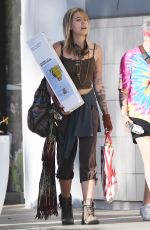 PARIS JACKSON Shows New Blonde Hair Out in Los Angeles 02/03/2018