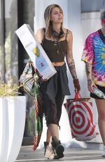PARIS JACKSON Shows New Blonde Hair Out in Los Angeles 02/03/2018