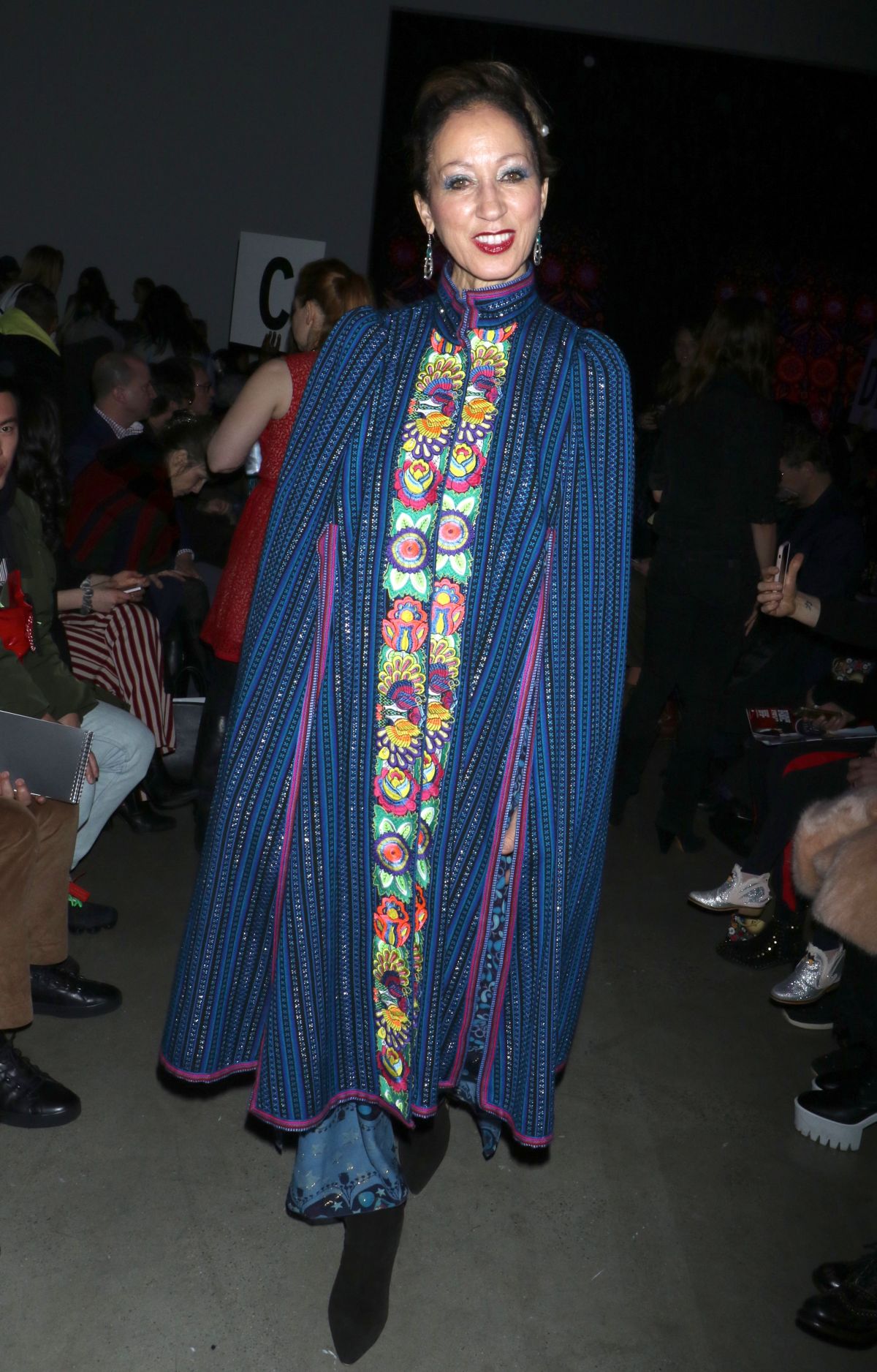 PAT CLEVELAND at Anna Sui Fall/Winter 2018 Fashion Show at NYFW in New ...