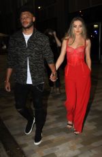 PERRIE EDWARDS and Alex Oxlade-Chamberlain Leaves Menagerie Restaurant & Bar in Manchester 02/24/2018