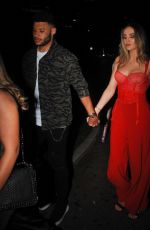 PERRIE EDWARDS and Alex Oxlade-Chamberlain Leaves Menagerie Restaurant & Bar in Manchester 02/24/2018