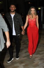 PERRIE EDWARDS and Alex Oxlade-Chamberlain Leaves Menagerie Restaurant & Bar in Manchester 02/24/2018