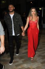 PERRIE EDWARDS and Alex Oxlade-Chamberlain Leaves Menagerie Restaurant & Bar in Manchester 02/24/2018