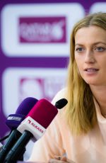 PETRA KVITOVA at 2018 WTA Qatar Open Press Conference in Doha 02/14/2018