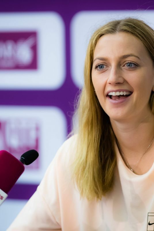 PETRA KVITOVA at 2018 WTA Qatar Open Press Conference in Doha 02/14/2018