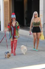 PHOEBE PRICE and SOPHIA VEGAS Out for Lunch at E Baldi in Beverly Hills 02/07/2017