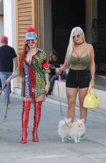 PHOEBE PRICE and SOPHIA VEGAS Out for Lunch at E Baldi in Beverly Hills 02/07/2017