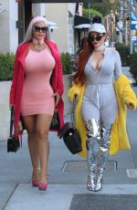 PHOEBE PRICE  and SOPHIA VEGAS WOLLERSHEIM Out Shopping in Beverly Hills 02/17/2018