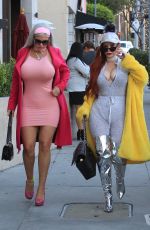 PHOEBE PRICE  and SOPHIA VEGAS WOLLERSHEIM Out Shopping in Beverly Hills 02/17/2018
