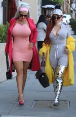 PHOEBE PRICE  and SOPHIA VEGAS WOLLERSHEIM Out Shopping in Beverly Hills 02/17/2018