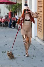 PHOEBE PRICE Out Shopping in Beverly Hills 02/06/2018
