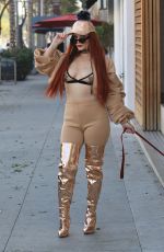 PHOEBE PRICE Out Shopping in Beverly Hills 02/06/2018