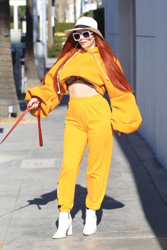 PHOEBE PRICE Out Shopping in Los Angeles 02/23/2018