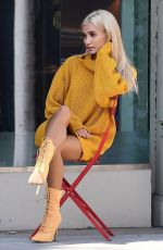 PIA MIA PEREZ on the Set of a Photoshoot at Rodeo Drive in Beverly Hills 02/09/2018
