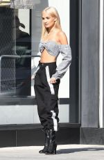 PIA MIA PEREZ on the Set of a Photoshoot at Rodeo Drive in Beverly Hills 02/09/2018