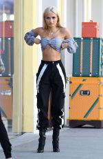 PIA MIA PEREZ on the Set of a Photoshoot at Rodeo Drive in Beverly Hills 02/09/2018