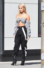 PIA MIA PEREZ on the Set of a Photoshoot at Rodeo Drive in Beverly Hills 02/09/2018