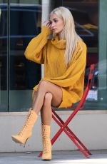 PIA MIA PEREZ on the Set of a Photoshoot at Rodeo Drive in Beverly Hills 02/09/2018