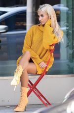 PIA MIA PEREZ on the Set of a Photoshoot at Rodeo Drive in Beverly Hills 02/09/2018