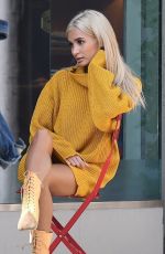 PIA MIA PEREZ on the Set of a Photoshoot at Rodeo Drive in Beverly Hills 02/09/2018