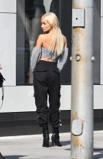 PIA MIA PEREZ on the Set of a Photoshoot at Rodeo Drive in Beverly Hills 02/09/2018