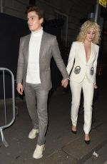 PIXIE LOTT and OLIVER CHSHIRE at Vogue x Tiffany & Co Bafta Afterparty in London 02/18/2018