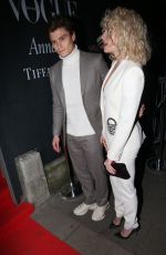 PIXIE LOTT and OLIVER CHSHIRE at Vogue x Tiffany & Co Bafta Afterparty in London 02/18/2018