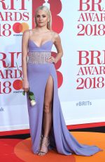 PIXIE LOTT at 38th Brit Awards at O2 Arena in London 02/21/2018