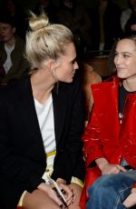 POPPY DELEVINGNE Arrives at Burberry Show at London Fashion Week 02/17/2018