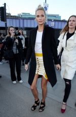 POPPY DELEVINGNE Arrives at Burberry Show at London Fashion Week 02/17/2018