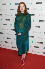 Pregnant ANGELA SCANLON at Instyle EE Rising Star Baftas Pre-party in London 02/06/2018