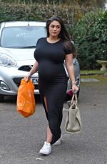 Pregnant CASEY BATCHELOR Out Shopping in Essex 02/28/2018