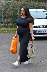 Pregnant CASEY BATCHELOR Out Shopping in Essex 02/28/2018