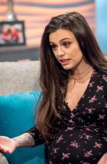 Pregnant CHER LLOYD at Lorraine TV Show in London 02/28/2018