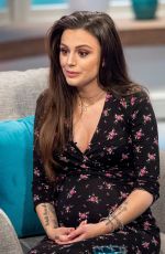 Pregnant CHER LLOYD at Lorraine TV Show in London 02/28/2018
