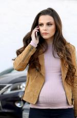 Pregnant CHER LLOYD Leaves Ealing Studios in London 02/16/2018