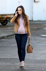 Pregnant CHER LLOYD Leaves Ealing Studios in London 02/16/2018