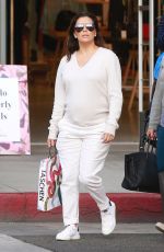 Pregnant EVA LONGORIA Out and About in Beverly Hills 02/10/2018