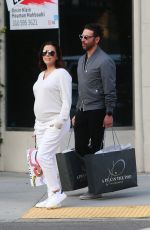Pregnant EVA LONGORIA Out and About in Beverly Hills 02/10/2018